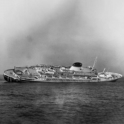 Photo of Andrea Doria sinking
