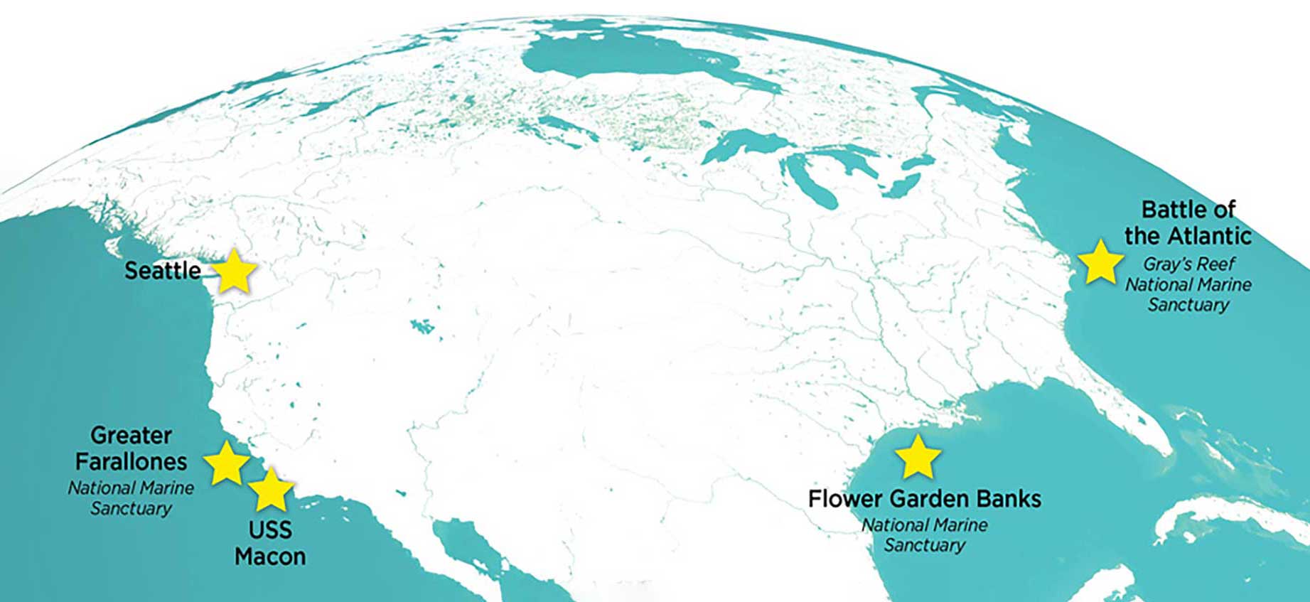 Eye on the Sanctuaries Tour Map