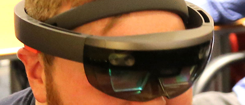 Photo of crew with hololens