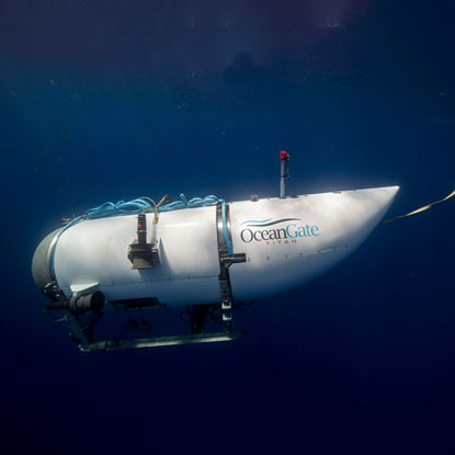 Photo of Titan underwater